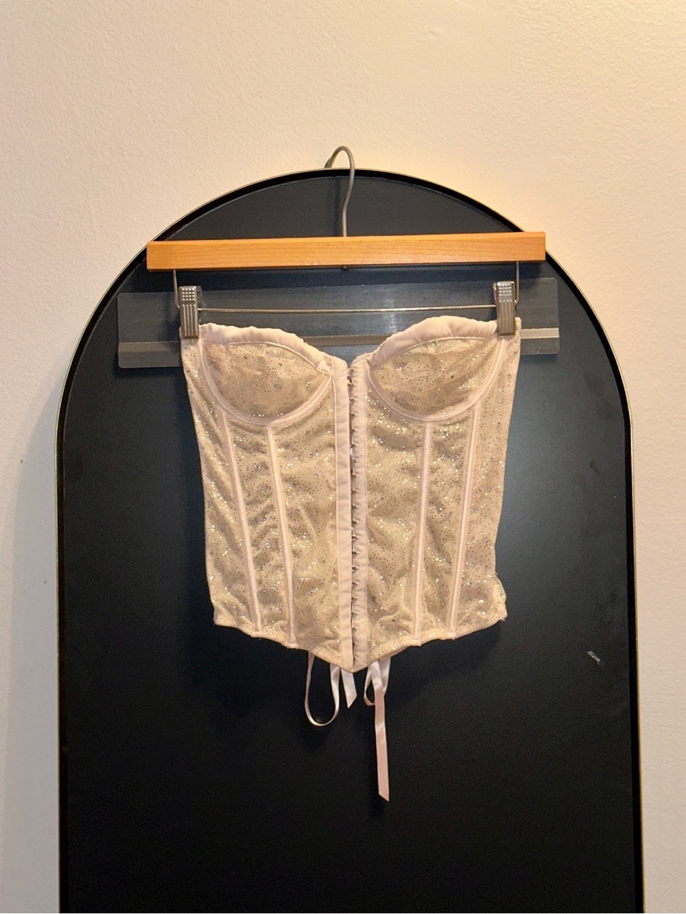 Strapless Sequin Corset Top